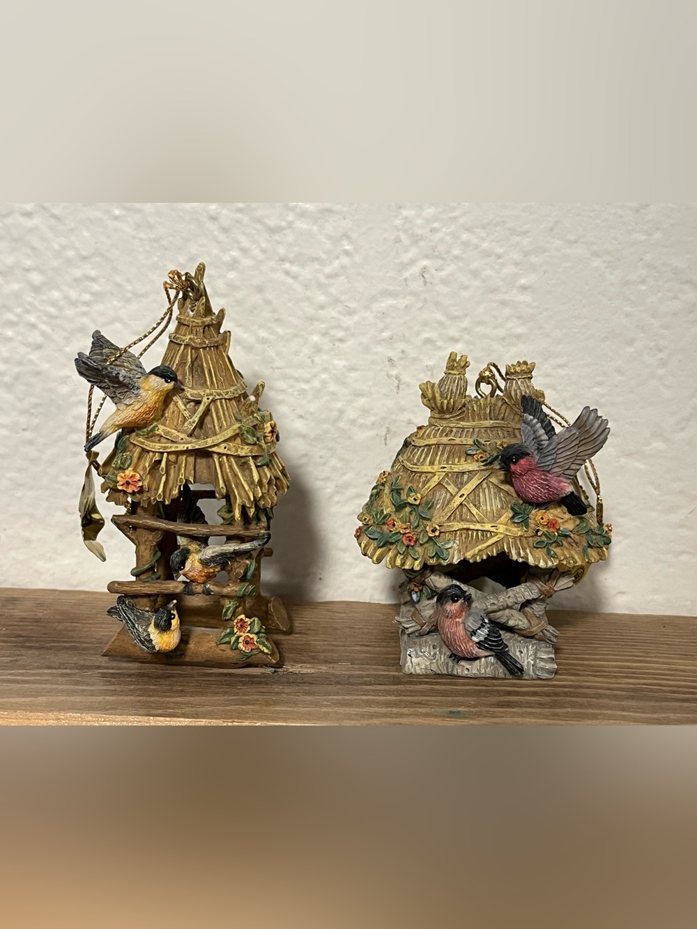 Stanley Gold and Multicolor Birdhouse Ornaments